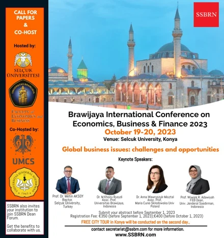 Brawijaya International Conference on Economics, Business & Finance (BICEBF) 2023